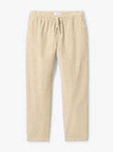 Pantalon tapered taille &eacute;lastiqu&eacute;e en velours