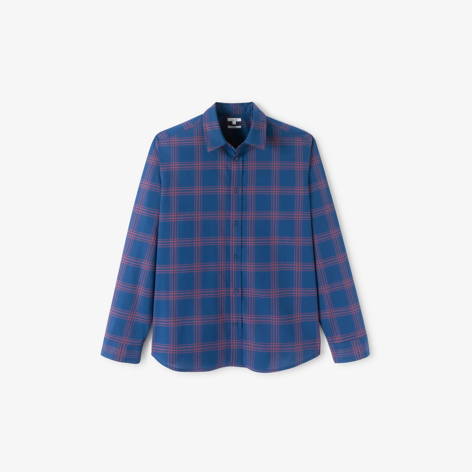 Regular fit geruite hemd in katoen