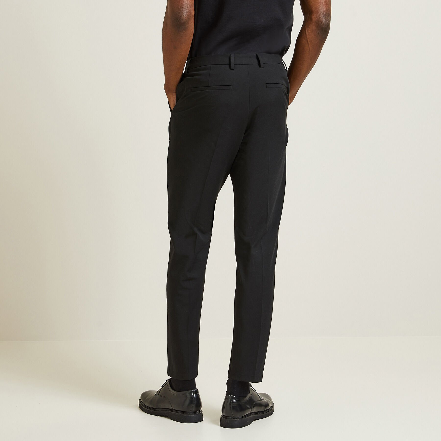 Pantalon chino noir homme outlet