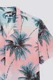 Chemise hawaïenne palmiers viscose ecovero