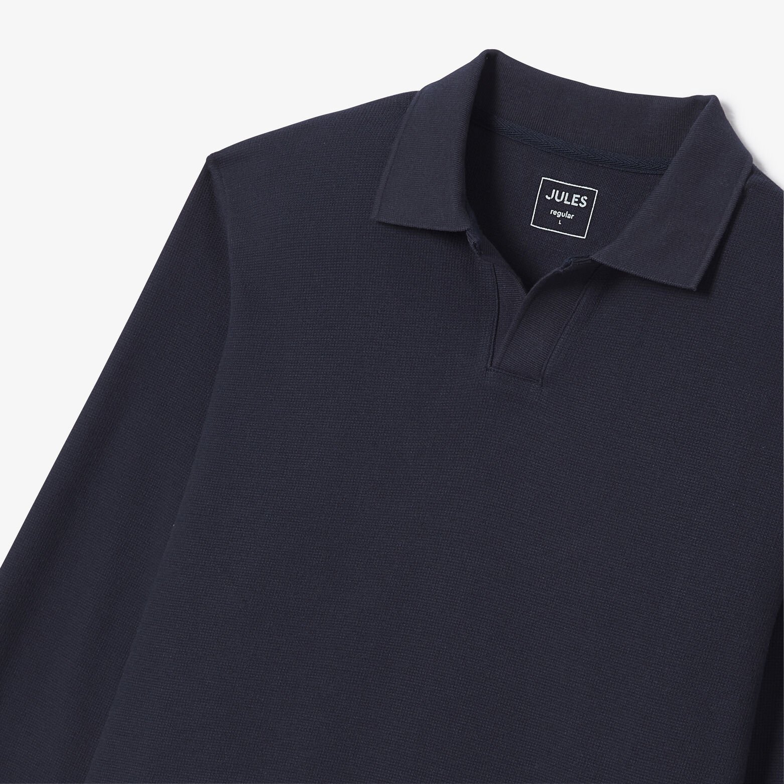 Polo manches longues col resort