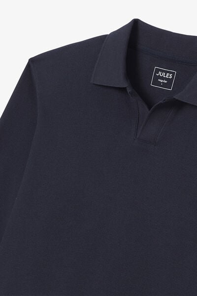 Polo manches longues col resort