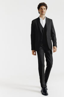 Effen slim kostuumgilet