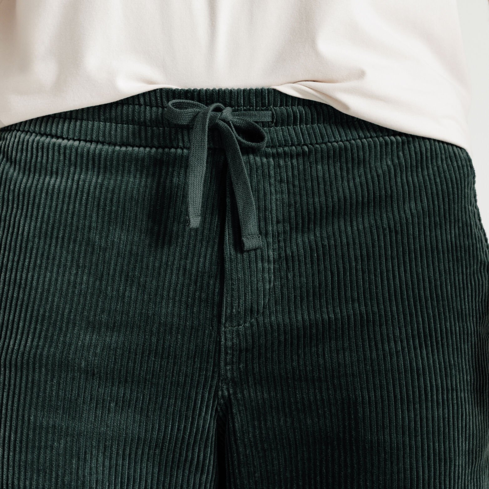 Fluwelen broek met elastische tailleband