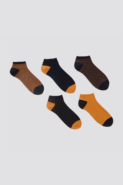 Set van 5 paar sokken met micromotieven
