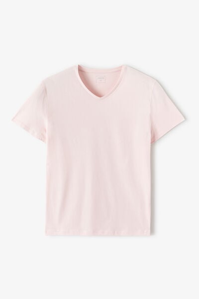 Tee shirt col V en coton