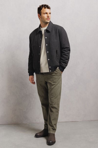 Pull col rond mousseux coton majoritaire