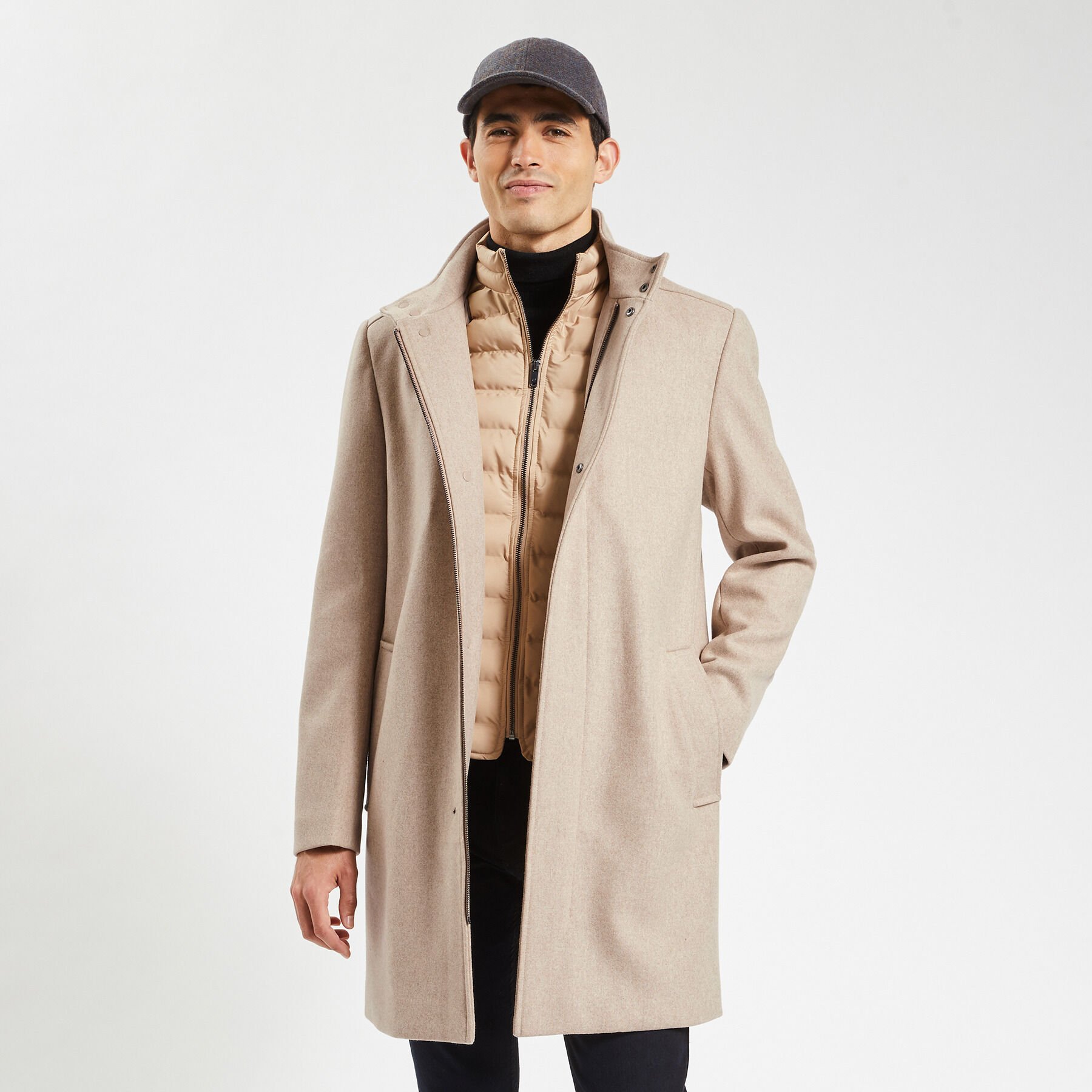 Manteau long chaud 2025 homme