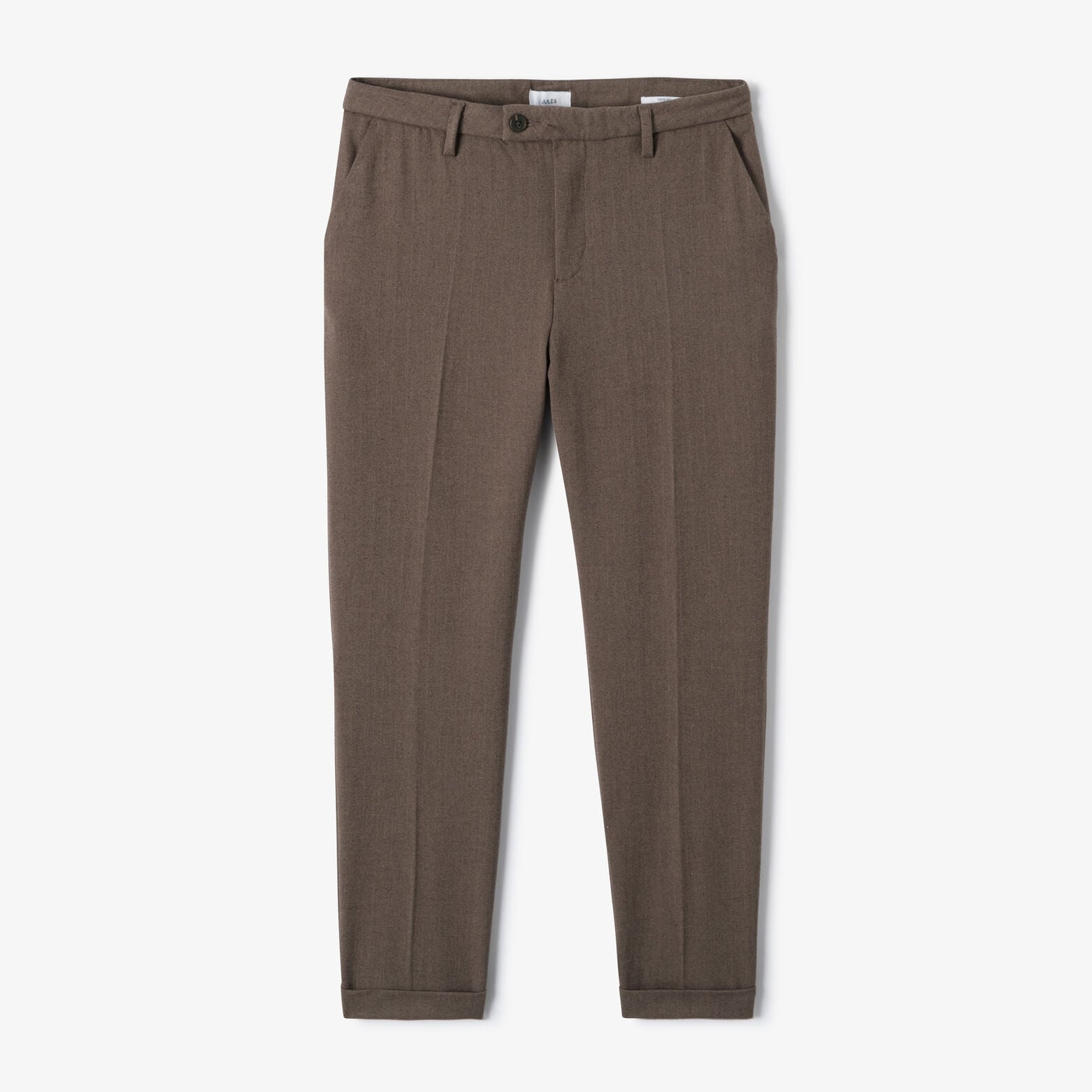 Pantalon chino tapered flanelle fantaisie