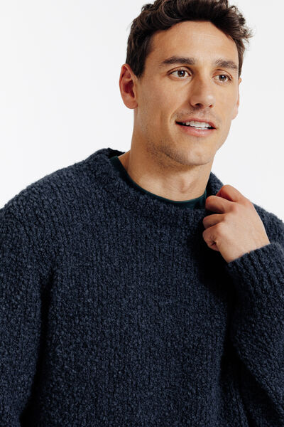 Pull col rond bouclette