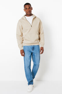 Sweat &agrave; capuche col zipp&eacute;