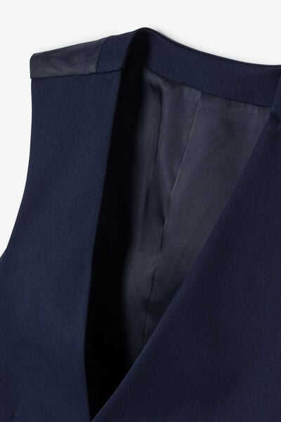 Effen slim kostuumgilet