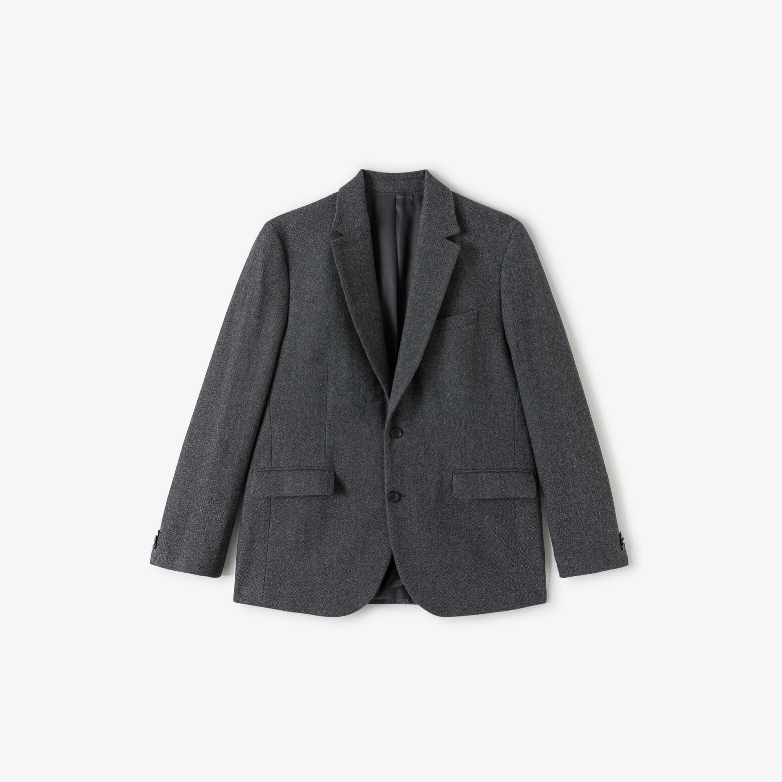 Comfort fit blazerjasje met visgraatmotief