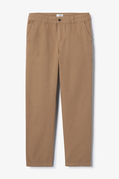 Loose fit broek in katoen en linnen