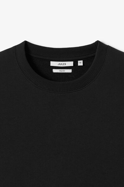 Sweat col rond molleton uni