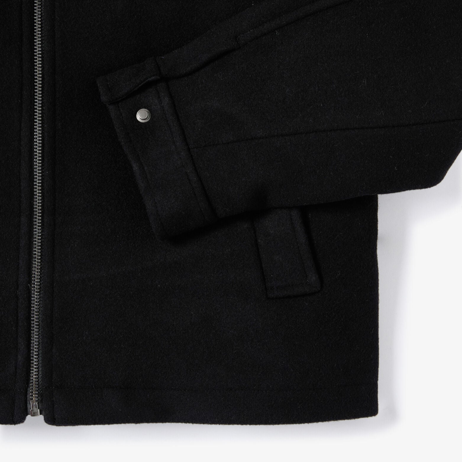 Blouson contenant de la laine col chemise zipp&eacute;