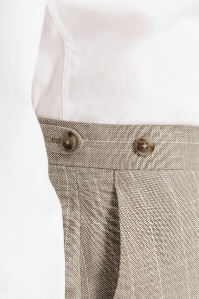 Pantalon de costume confort ray&eacute;