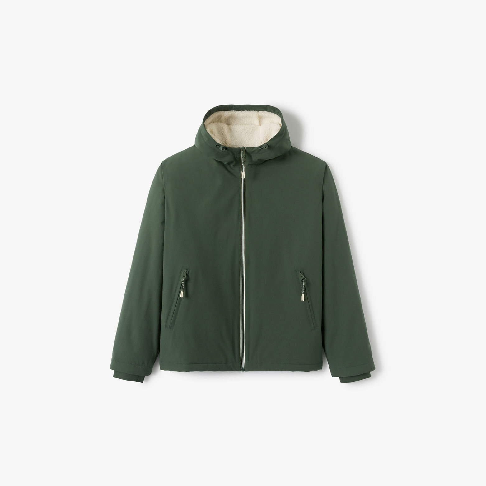 Blouson &agrave; capuche doubl&eacute; en sherpa