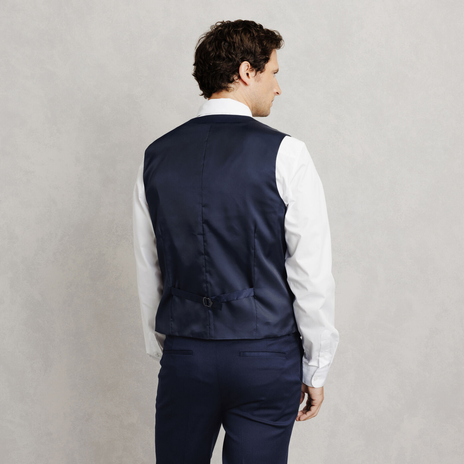 Effen slim kostuumgilet