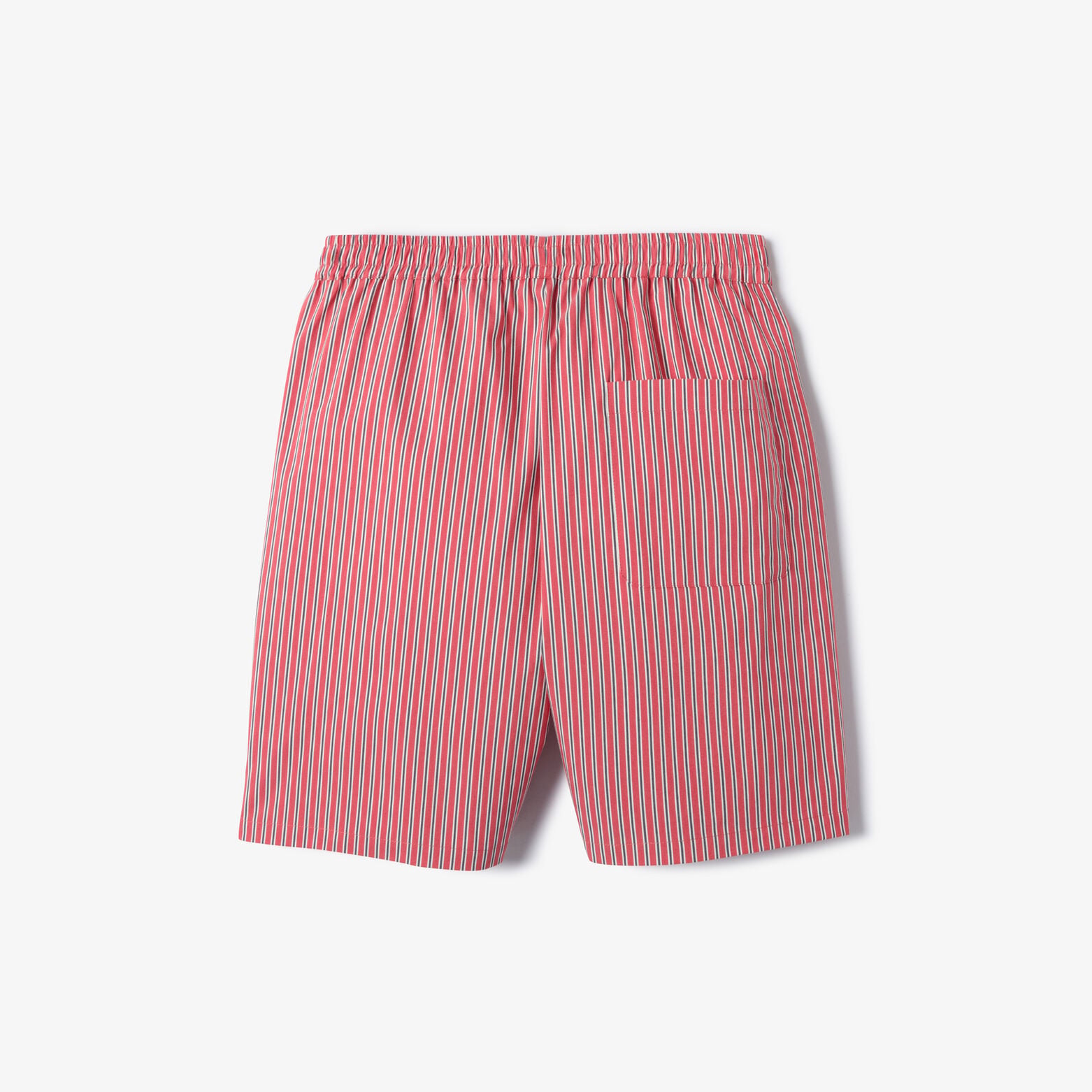 Gestreepte bermuda met elastische taille