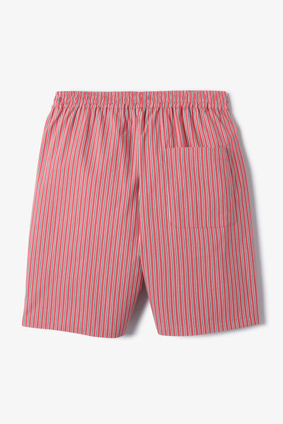 Gestreepte bermuda met elastische taille