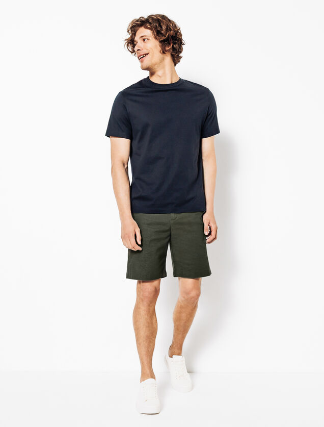 Bermuda en coton lin