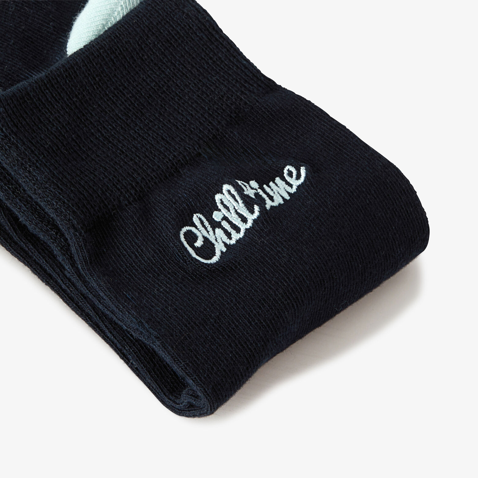 Hoge sokken met opschrift