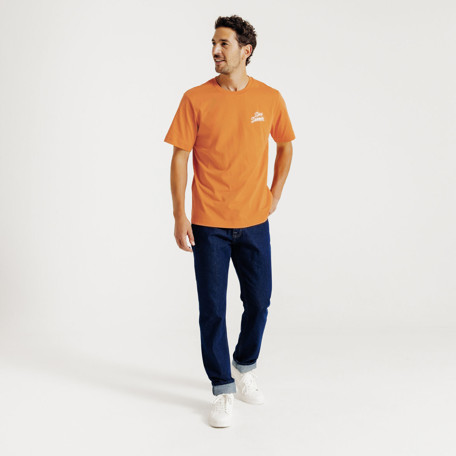 Tee shirt imprimé cocktail devant et dos