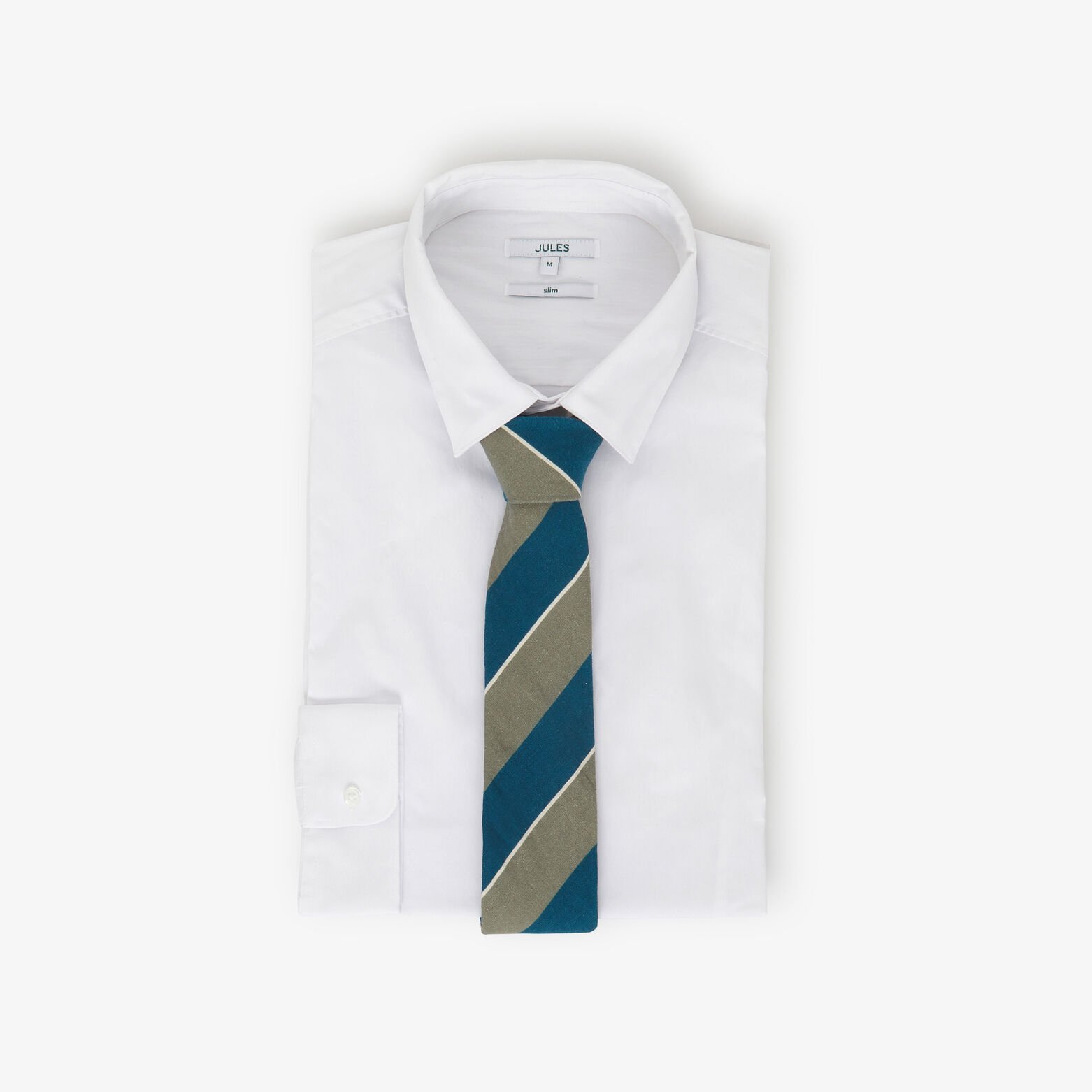 Cravate 100% lin ray&eacute;e