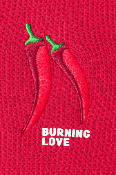 Sweat col rond animation Saint-Valentin