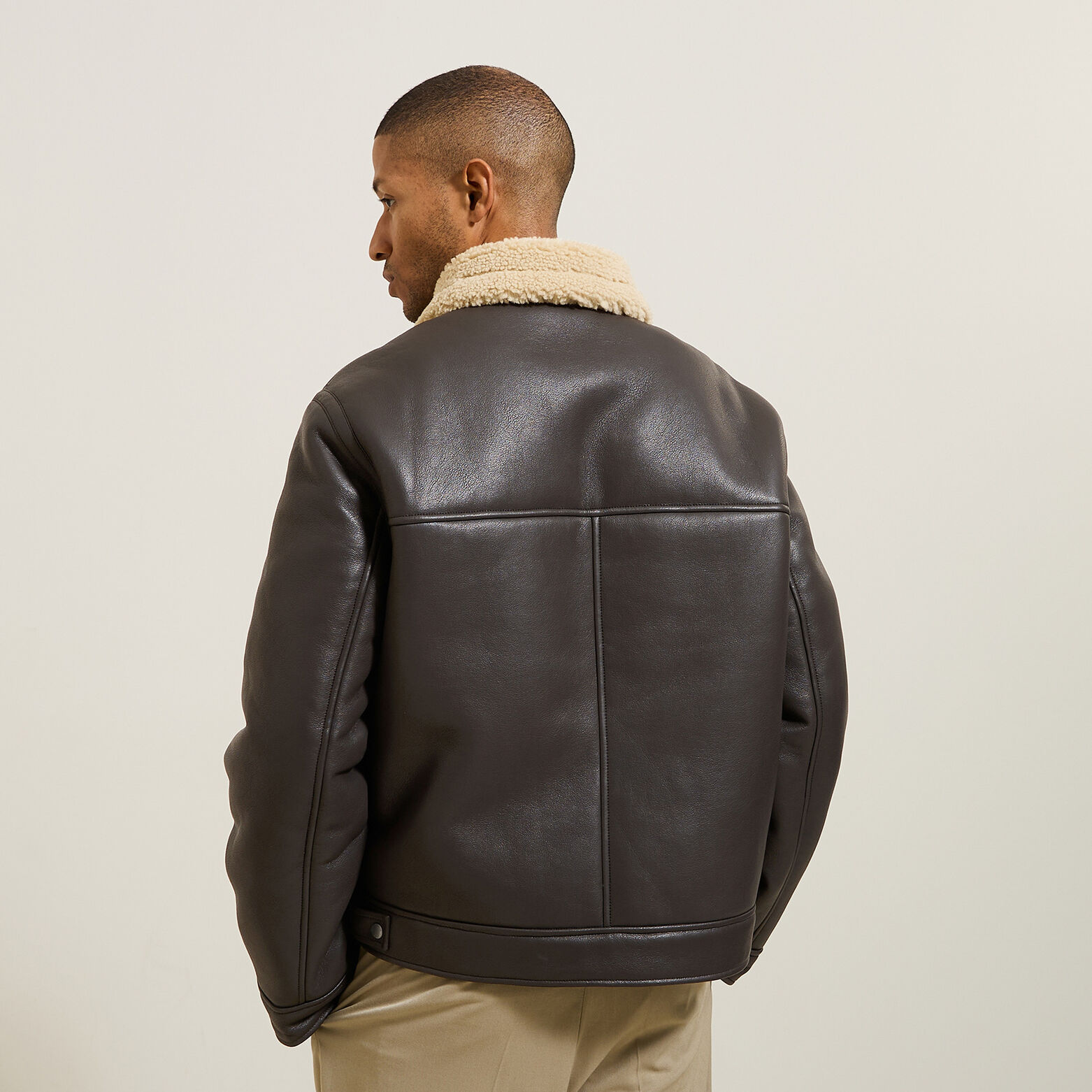 Blouson bombardier en sherpa