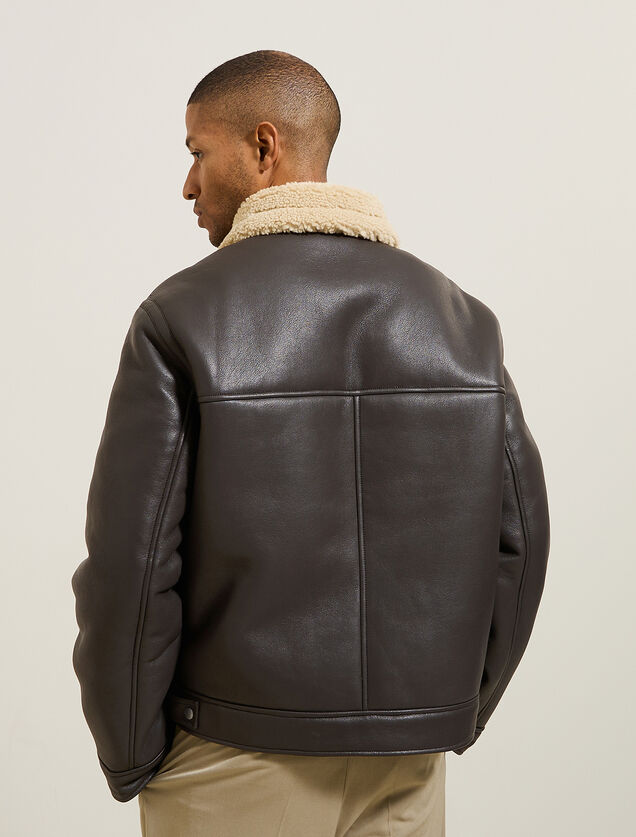 Blouson bombardier en sherpa