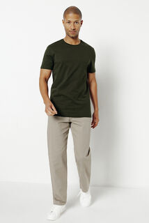 Tee shirt en coton col rond basique