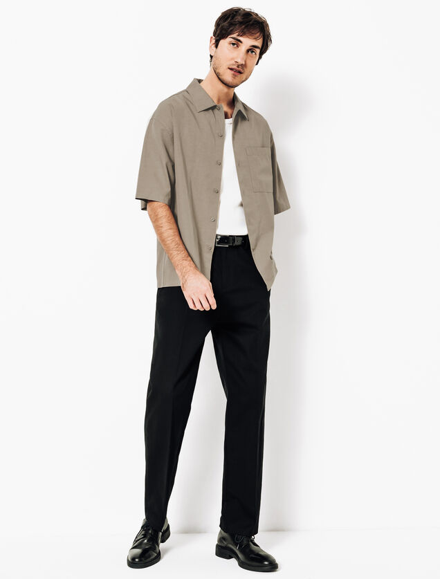 Chemisette en coton TENCEL&iquest;Lyocell unie boxy