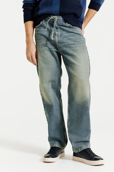 Jean baggy avec ceinture