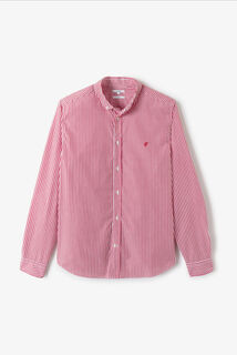 Chemise en coton ray&eacute;e color&eacute;e