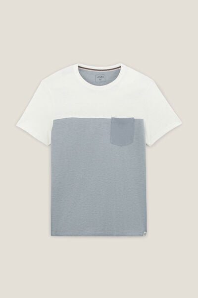 Colorblock T-shirt met zak