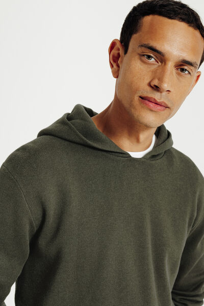Pull &agrave; capuche &eacute;pais