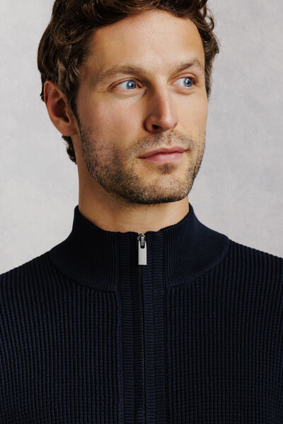 Gilet zipp&eacute; col montant