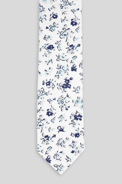 Cravate motif fleuri