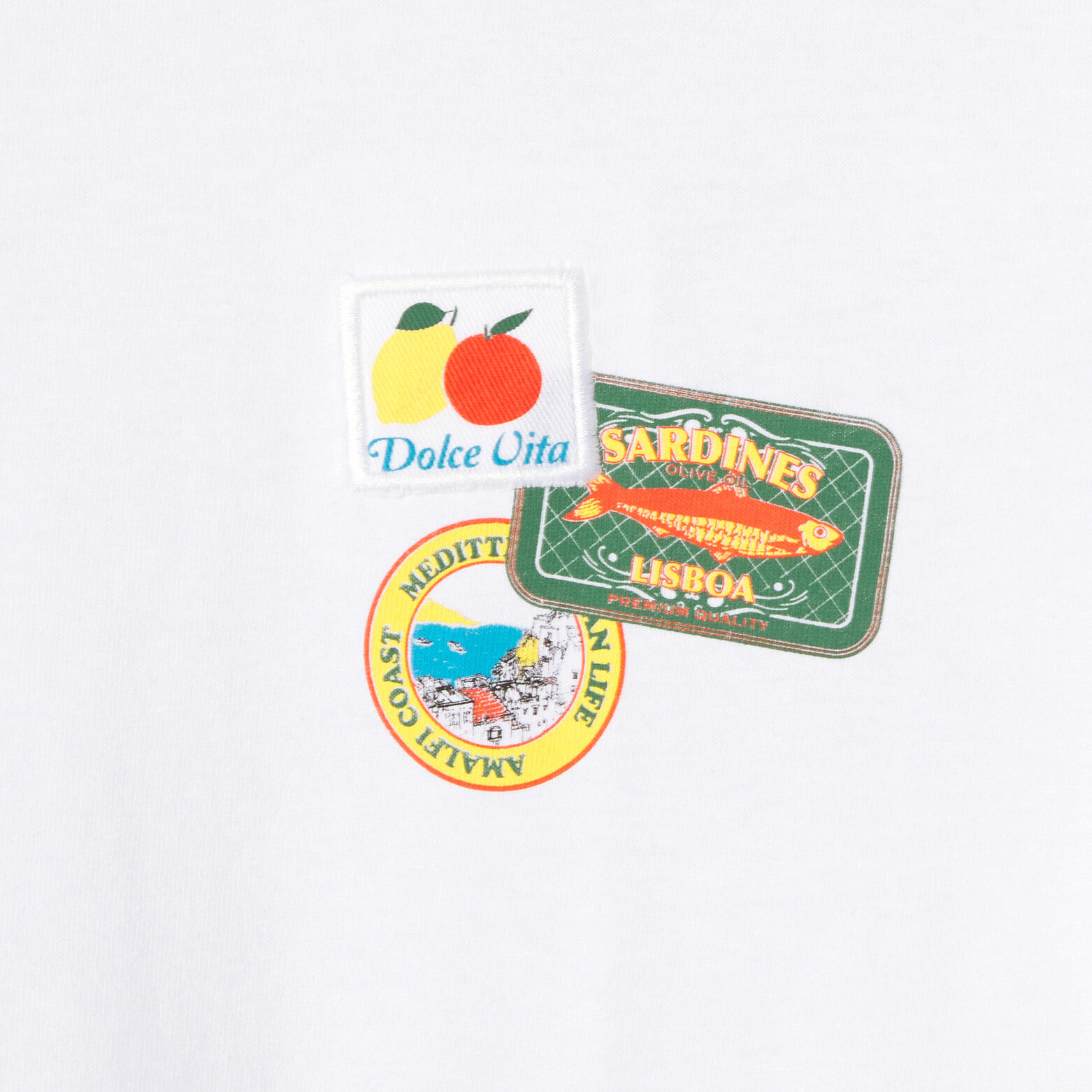 Tee shirt patch poitrine dolce vita