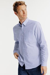 Gestreept hemd in katoen