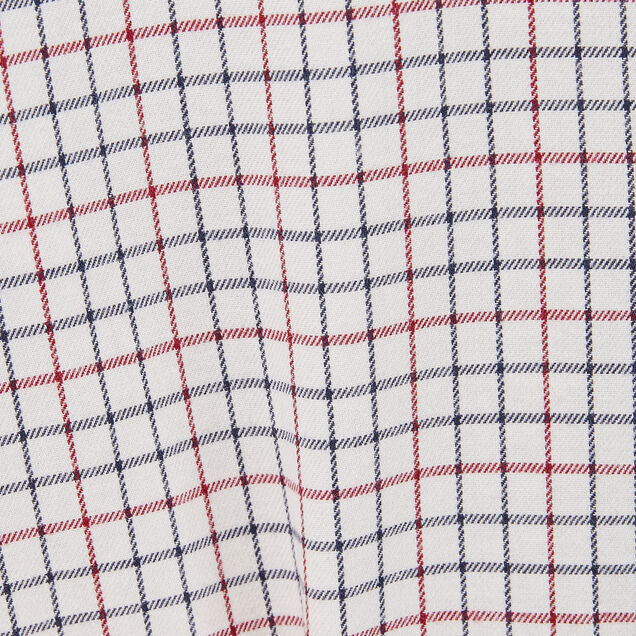 Chemise slim à carreaux coton