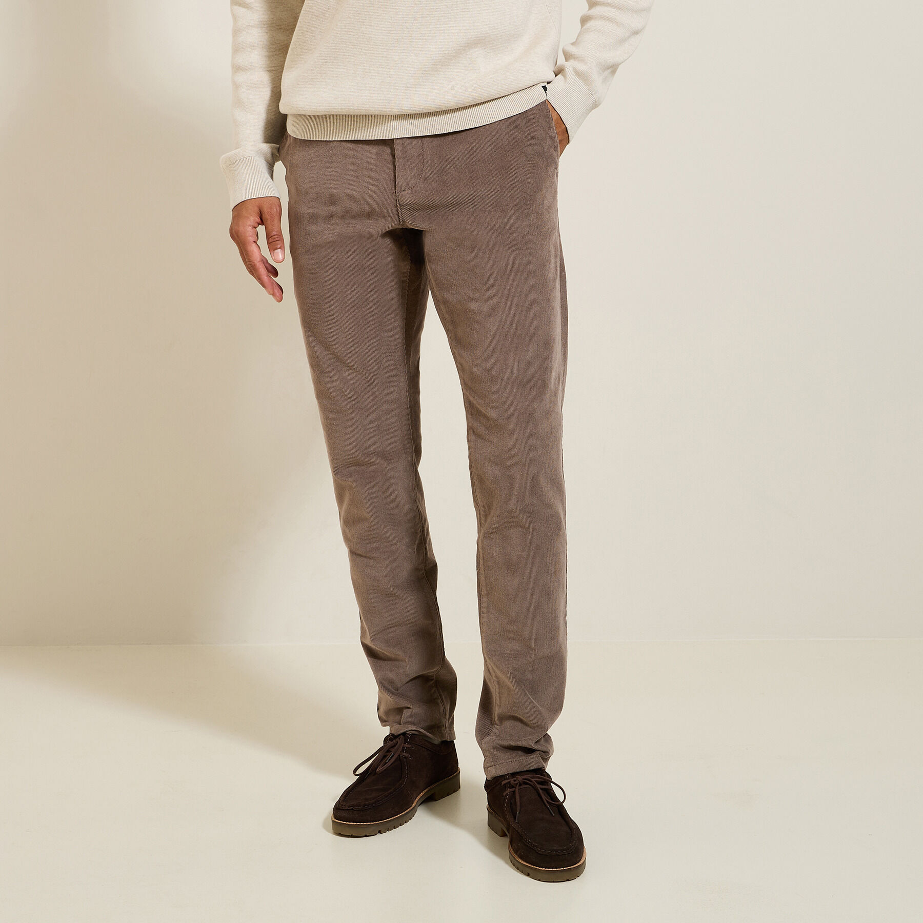 Pantalon chino velours homme online
