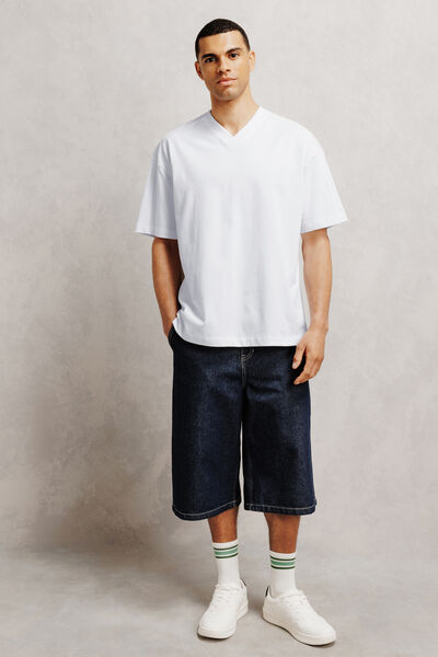 Tee shirt col V oversize