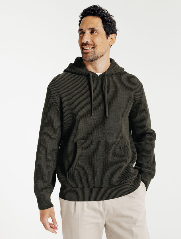 Pull &agrave; capuche chenille