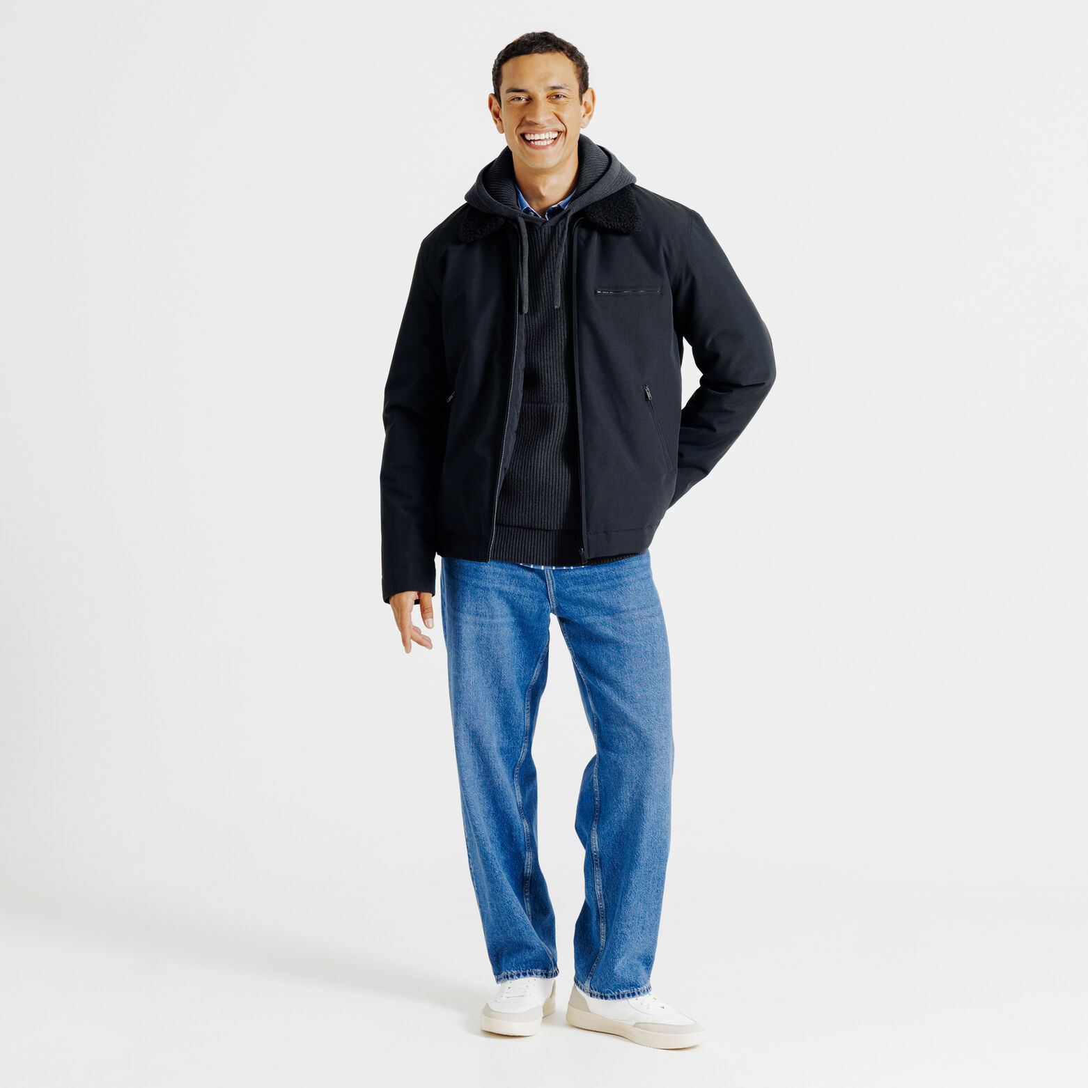 Pull à capuche chenille