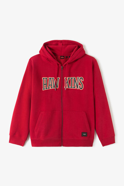 Hoodie met rits Stranger Things licentie