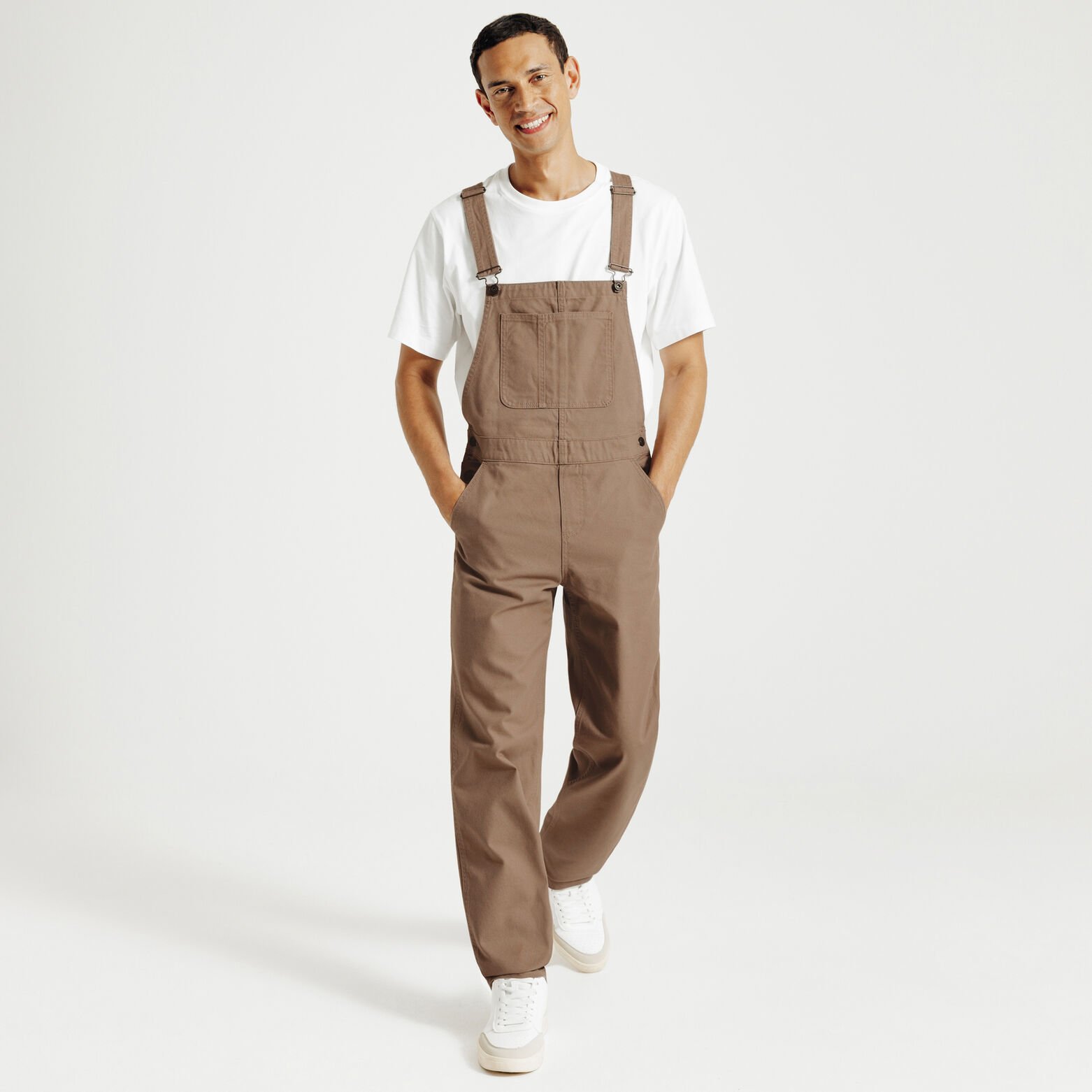 Salopette matière canvas