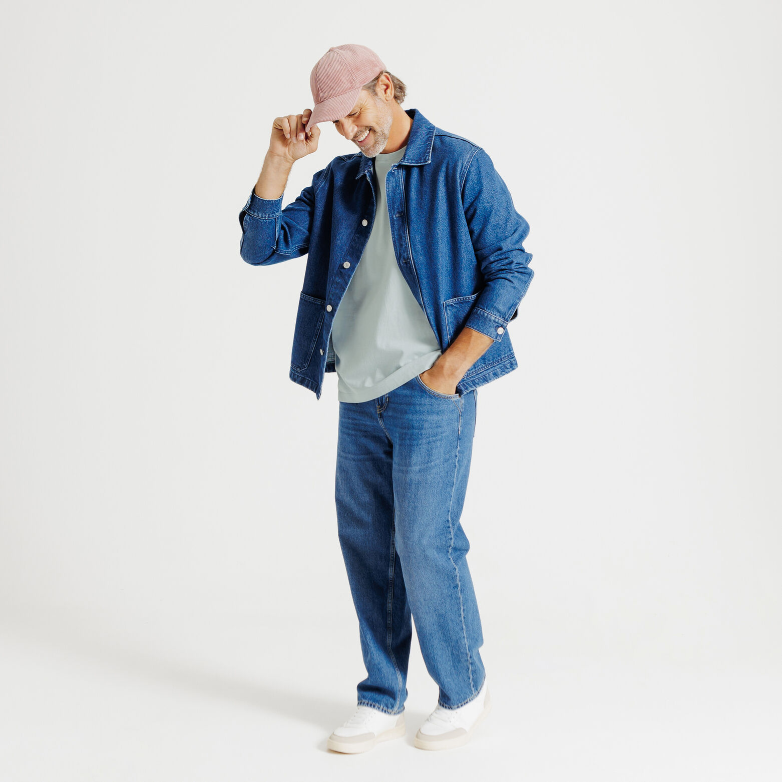 Tee shirt en coton brodé et imprimé devant